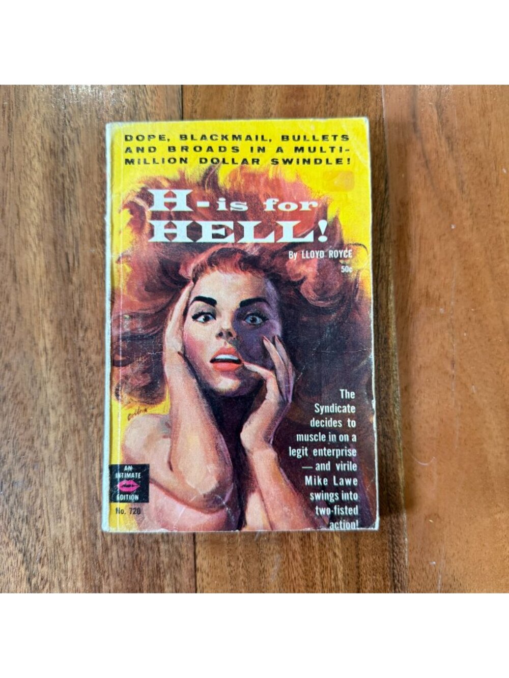 "H" Is for Hell! Lloyd Royce Vintage Paperback 1963 1st Ed Intimate Editions 720